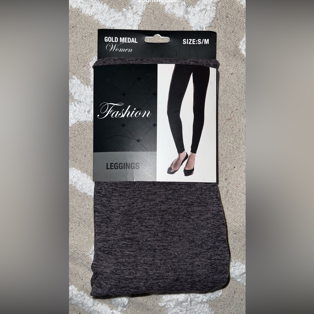 NWT plum colored gold medal fleece leggings